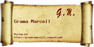 Grama Marcell névjegykártya